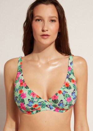 Calzedonia Balconette Malibu Women's Bikini Tops Multicolor | CA 2512CE