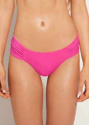 Calzedonia Brazilian Indonesia Eco Women's Bikini Bottoms Pink | CA 2878KI