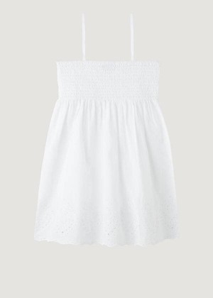 Calzedonia Broderie Anglaise Kids' Swimsuits White | CA 1109ZG