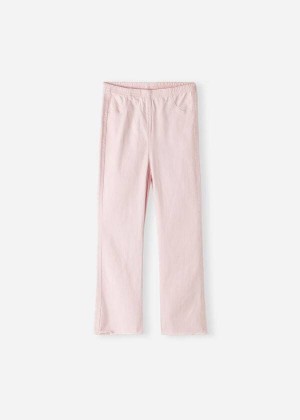 Calzedonia Cropped Flared Denim Kids' Leggings Pink | CA 1066EX