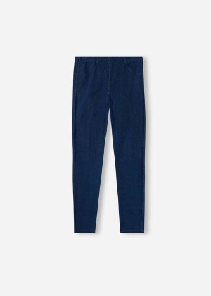 Calzedonia Denim jeggings Kids' Leggings Navy | CA 1063MA