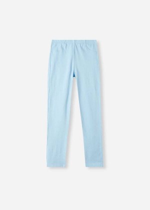 Calzedonia Denim jeggings Kids' Leggings Turquoise | CA 1061BC