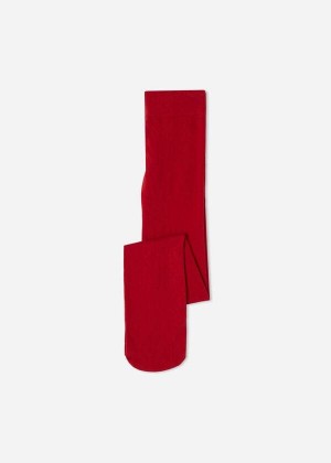 Calzedonia Eco Cotton Kids' Tight Red | CA 1232DN