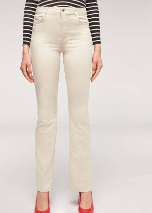 Calzedonia Eco Light Flared Denim Women's Jeans Brown / Beige | CA 1616UT