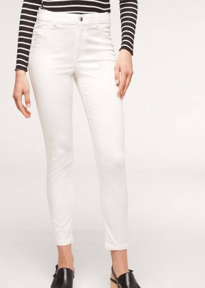 Calzedonia Eco Light Push Up Denim Women's Jeans White | CA 1610QZ