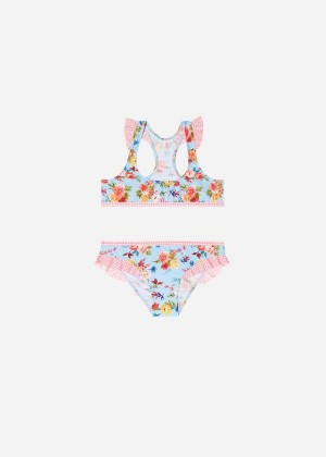 Calzedonia Floral Two-Piece Masha Kids' Swimsuits Multicolor | CA 1152AP