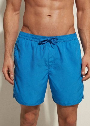 Calzedonia Formentera Men's Swim Trunks Blue | CA 1281PQ