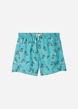 Calzedonia Formentera Sport Men's Swim Trunks Green | CA 1247WY