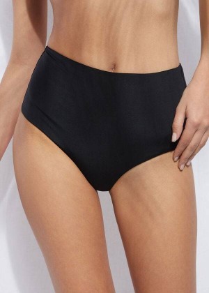 Calzedonia High Shaper Waist Indonesia Eco Women's Bikini Bottoms Black | CA 2784GL