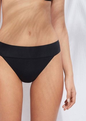 Calzedonia High Waist Brazilian Indonesia Eco Women's Bikini Bottoms Black | CA 2771PQ