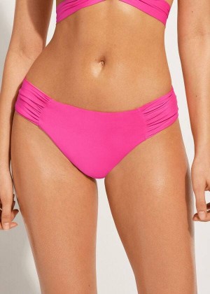 Calzedonia Indonesia Eco rosa Women's Bikini Bottoms Pink | CA 2709QZ