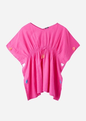 Calzedonia Kaftan with Tassels Kids' Swimsuits Pink | CA 1107KI