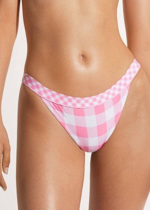 Calzedonia Lione Women's Bikini Bottoms Pink | CA 2695GL