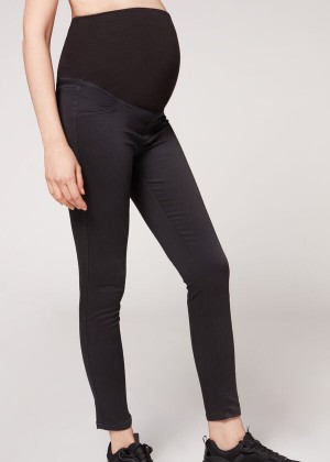 Calzedonia Maternity Jean Women's Jeans Black | CA 1587RW