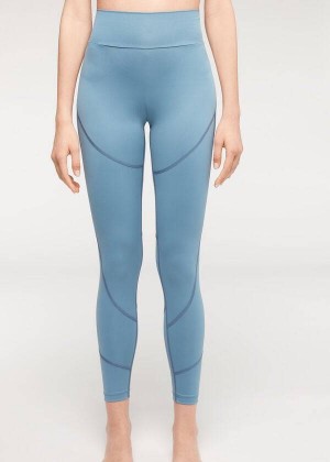 Calzedonia Performance Athletic Women's Leggings Blue | CA 1522JJ