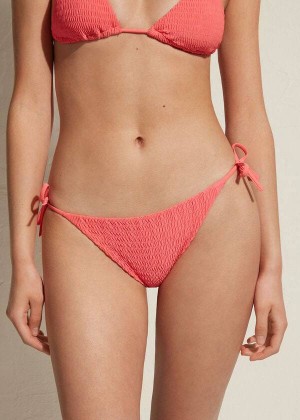 Calzedonia String Lanzarote Women's Bikini Bottoms Pink | CA 2592ZG