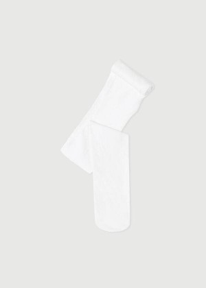 Calzedonia Super Opaque with Cashmere Kids' Tight White | CA 1178AP