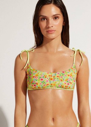 Calzedonia Tank Siviglia Women's Bikini Tops Green | CA 2204VD