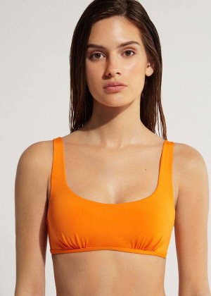 Calzedonia Tank Style Indonesia Eco Women's Bikini Tops Orange | CA 2201ZG