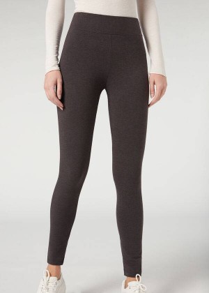 Calzedonia Thermal Women's Leggings Grey | CA 1495HK