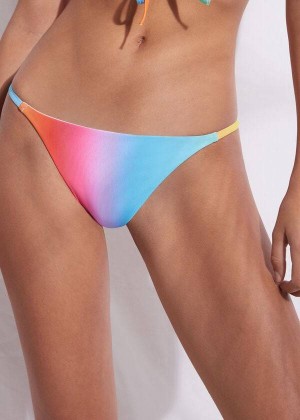 Calzedonia Thong Barcellona Women's Bikini Bottoms Multicolor | CA 2560MA