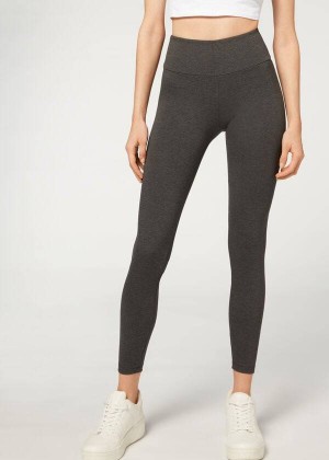 Calzedonia Total Shaper Women's Leggings Grey | CA 1489PQ