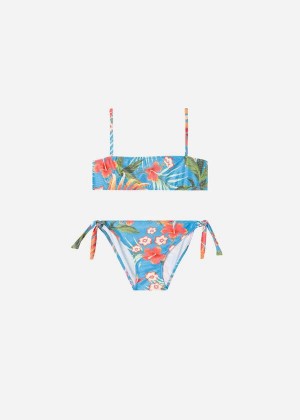 Calzedonia Two-Piece Maui Kids' Swimsuits Green | CA 1118EX