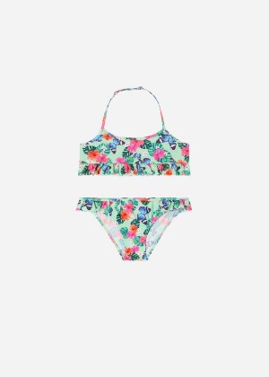 Calzedonia Two Piece Malibù Kids' Swimsuits Green | CA 1129FM