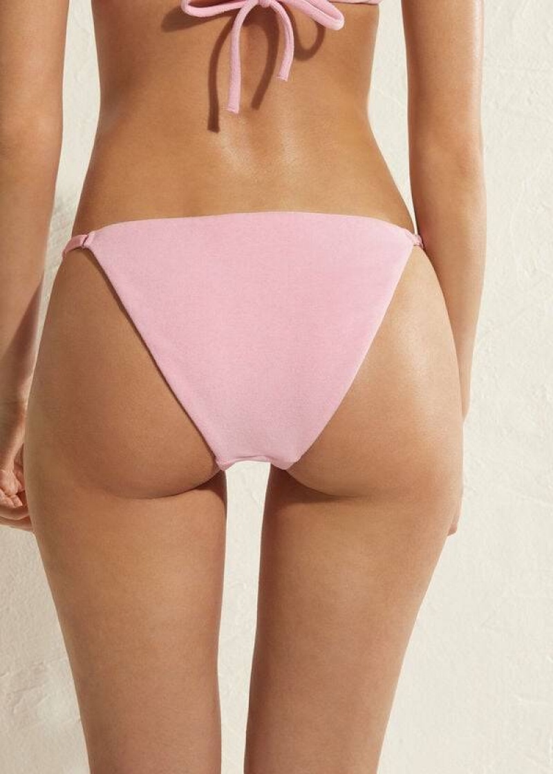 Calzedonia Adjustable Side Beverly Hills Eco Women's Bikini Bottoms Pink | CA 2903LH