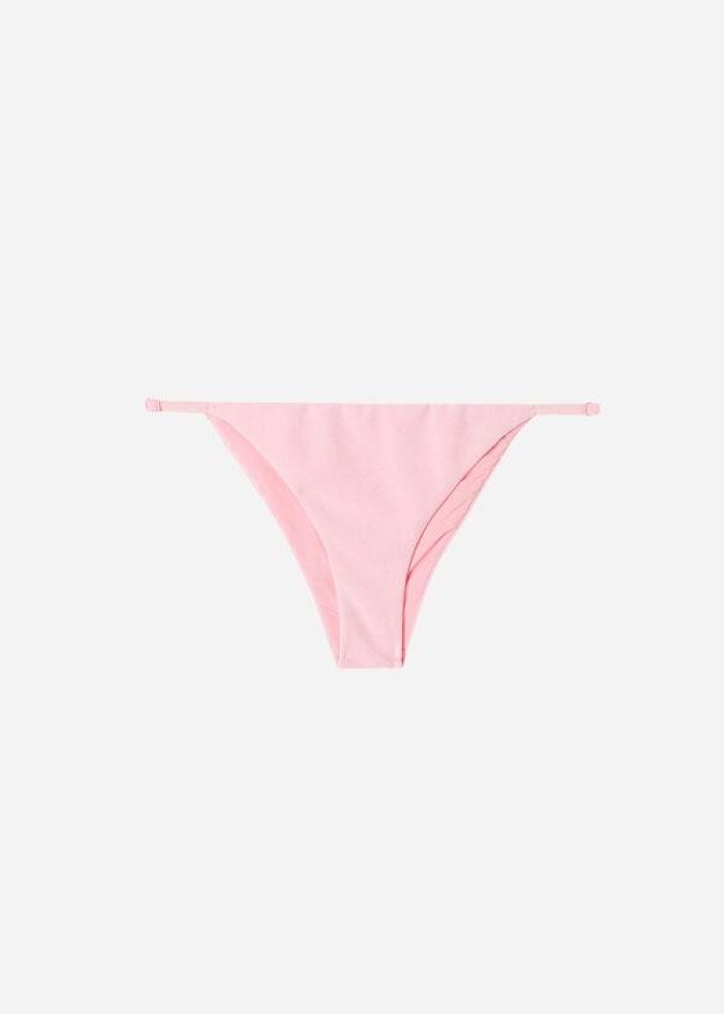 Calzedonia Adjustable Side Beverly Hills Eco Women's Bikini Bottoms Pink | CA 2903LH