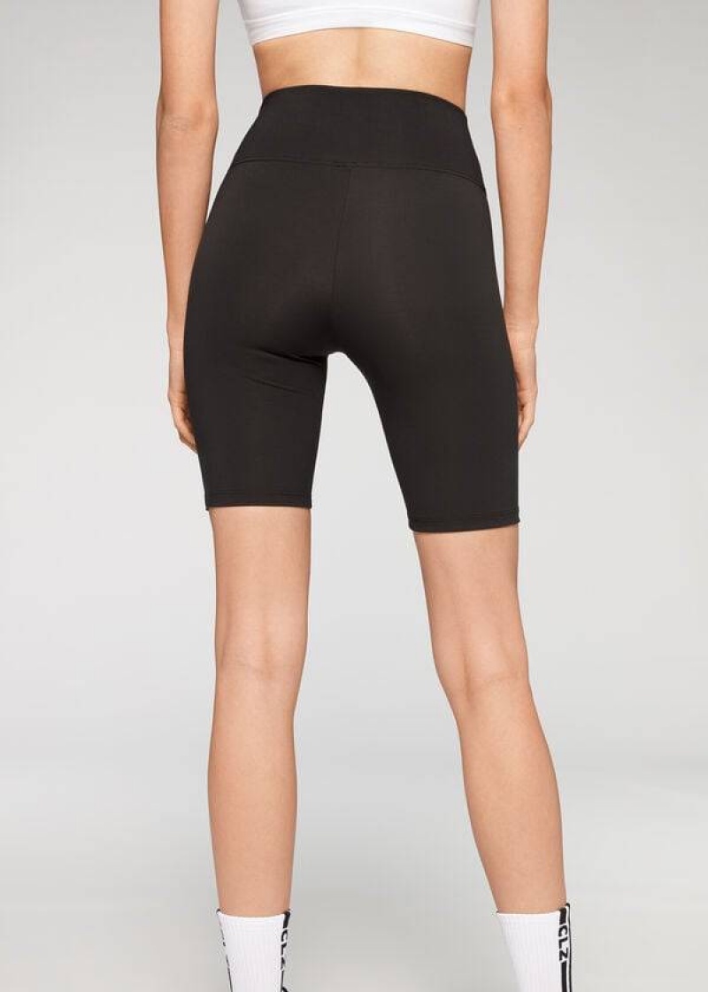 Calzedonia Athletic Bike Women's Leggings Black | CA 1570DN