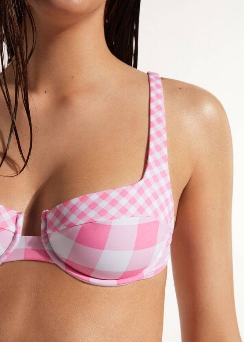 Calzedonia Balconette Lione Women's Bikini Tops Pink | CA 2513XF