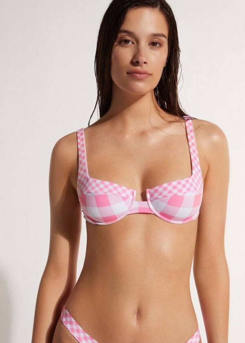 Calzedonia Balconette Lione Women\'s Bikini Tops Pink | CA 2513XF