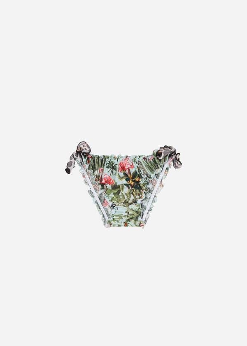 Calzedonia Bottom Nairobi Eco Kids\' Swimsuits Green | CA 1160LH