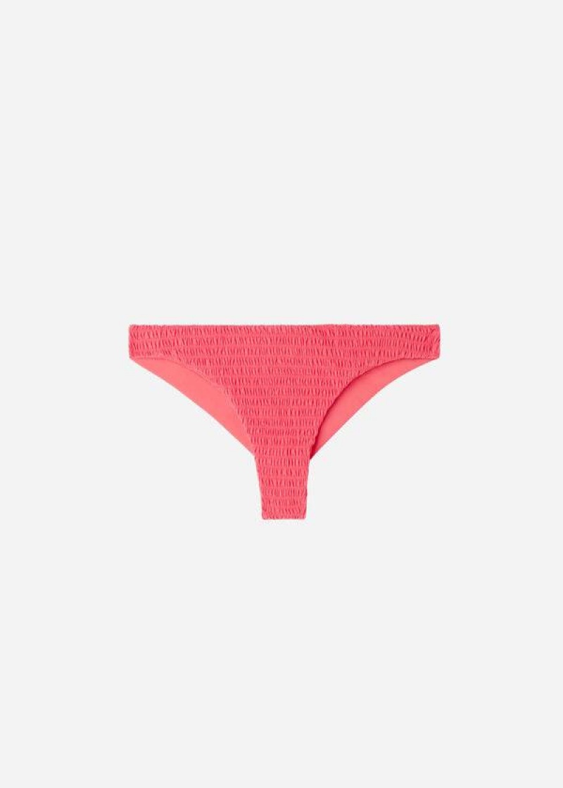 Calzedonia Brazilian Lanzarote Women's Bikini Bottoms Pink | CA 2875XF