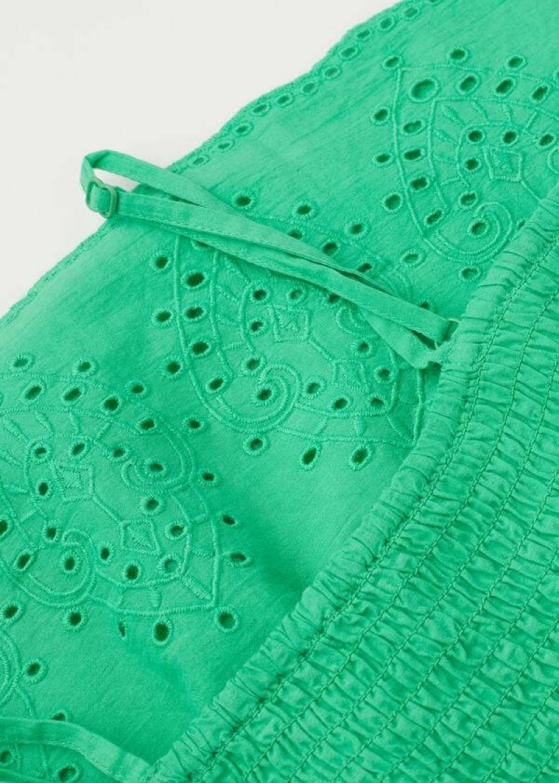 Calzedonia Broderie Anglaise Kids' Swimsuits Green | CA 1108LH