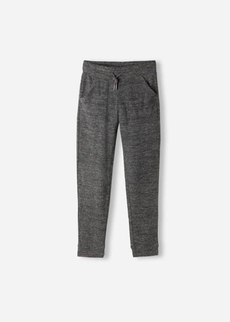 Calzedonia Cashmere Blend Stretch Kids\' Leggings Grey | CA 1073PQ