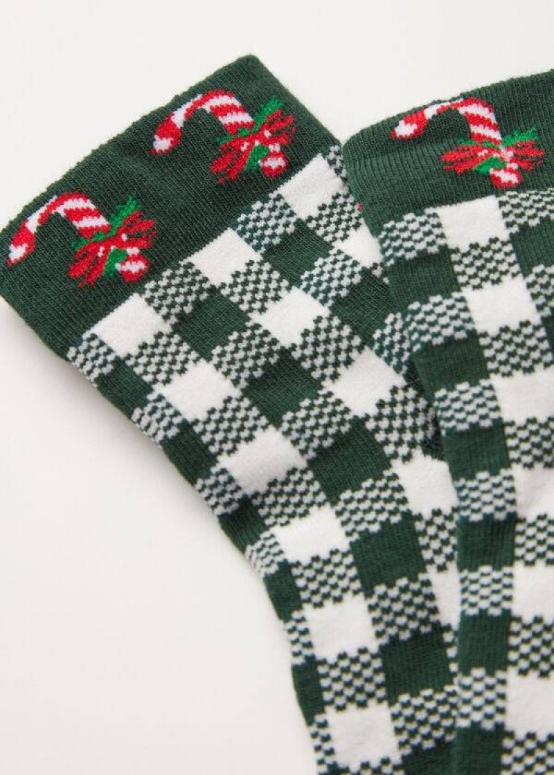 Calzedonia Christmas Series Short Kids' Socks Green | CA 1094TV