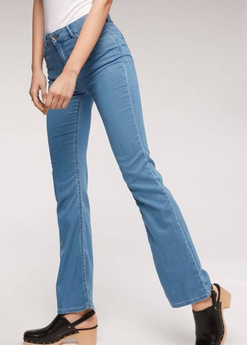 Calzedonia Eco Light Flared Denim Women's Jeans Blue | CA 1615YU