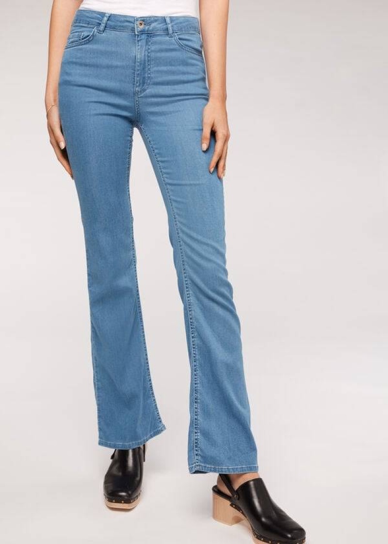 Calzedonia Eco Light Flared Denim Women\'s Jeans Blue | CA 1615YU