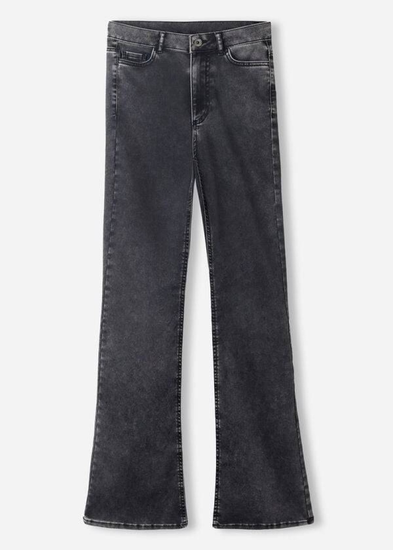 Calzedonia Flared Women's Jeans Grey | CA 1596DN