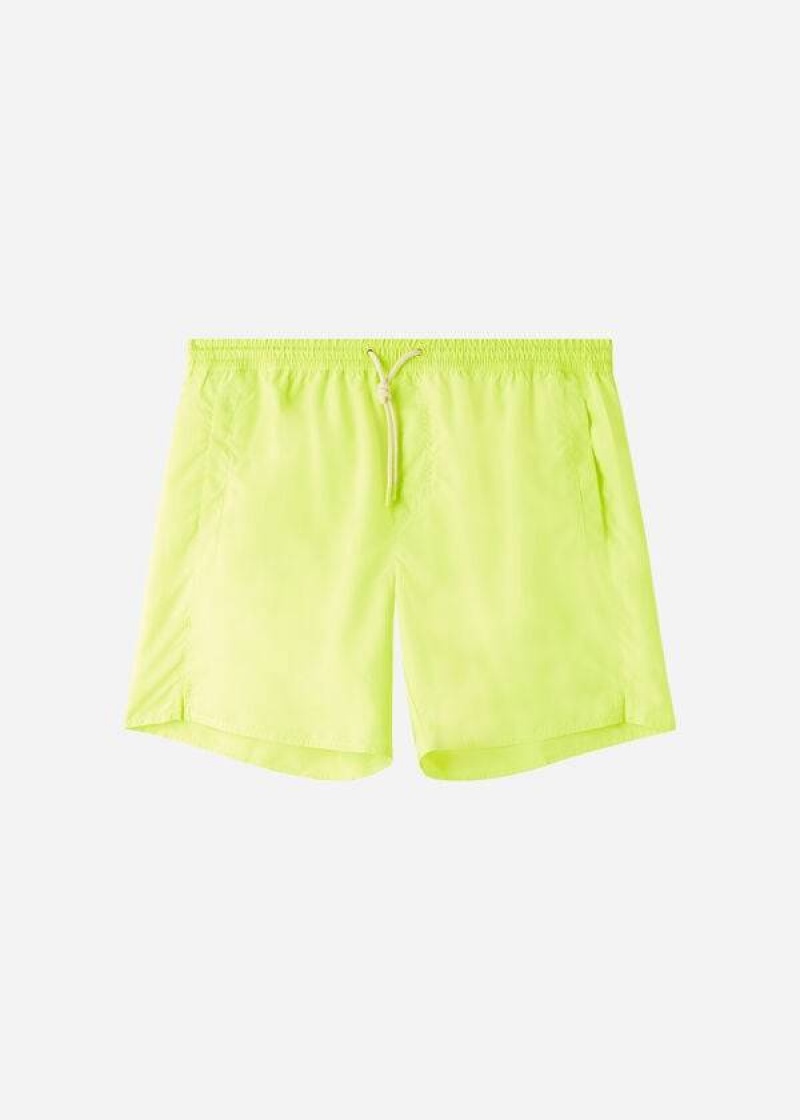 Calzedonia Formentera Eco Men\'s Swim Trunks Yellow | CA 1250TV