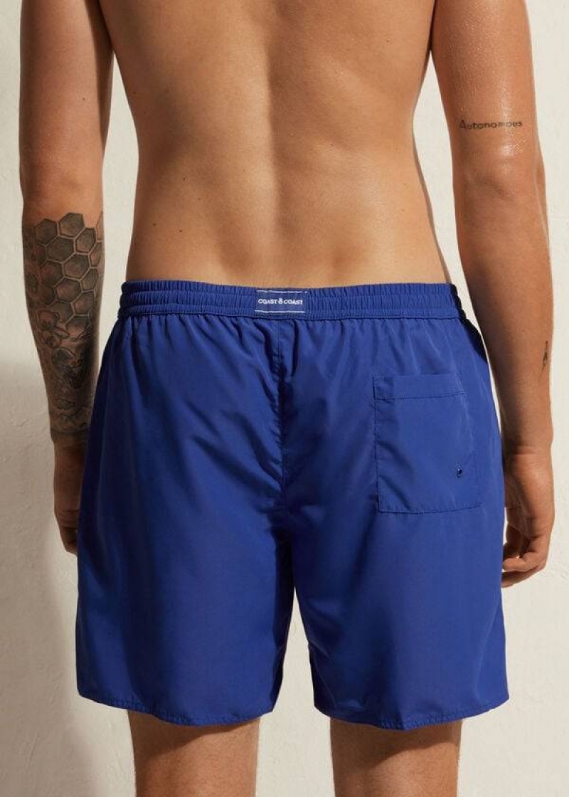 Calzedonia Formentera Men's Swim Trunks Blue | CA 1258DN