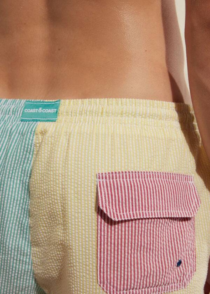 Calzedonia Formentera Men's Swim Trunks Multicolor | CA 1270NB