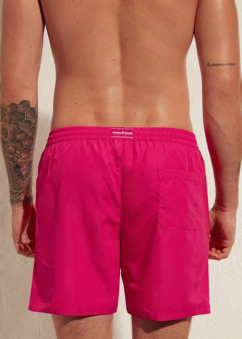 Calzedonia Formentera Sport Men's Swim Trunks Pink | CA 1244NB