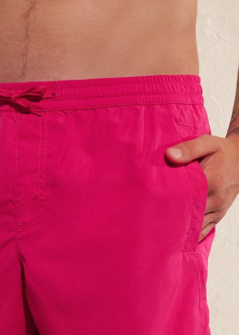 Calzedonia Formentera Sport Men's Swim Trunks Pink | CA 1244NB