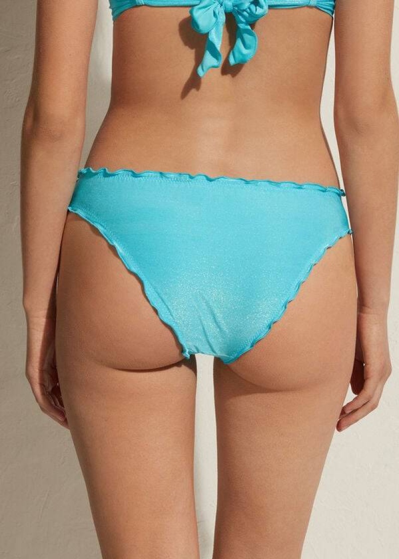 Calzedonia Formentera Women's Bikini Bottoms Turquoise | CA 2811FM