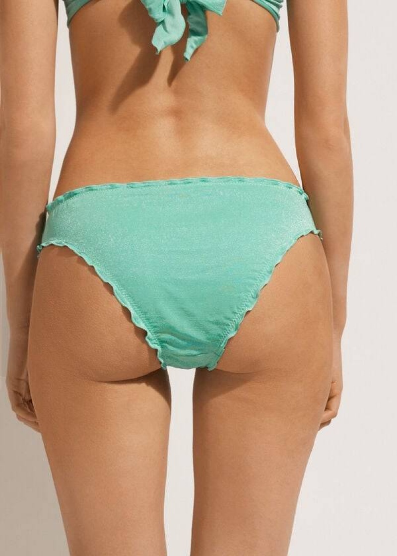 Calzedonia Formentera Women's Bikini Bottoms Green | CA 2810GL