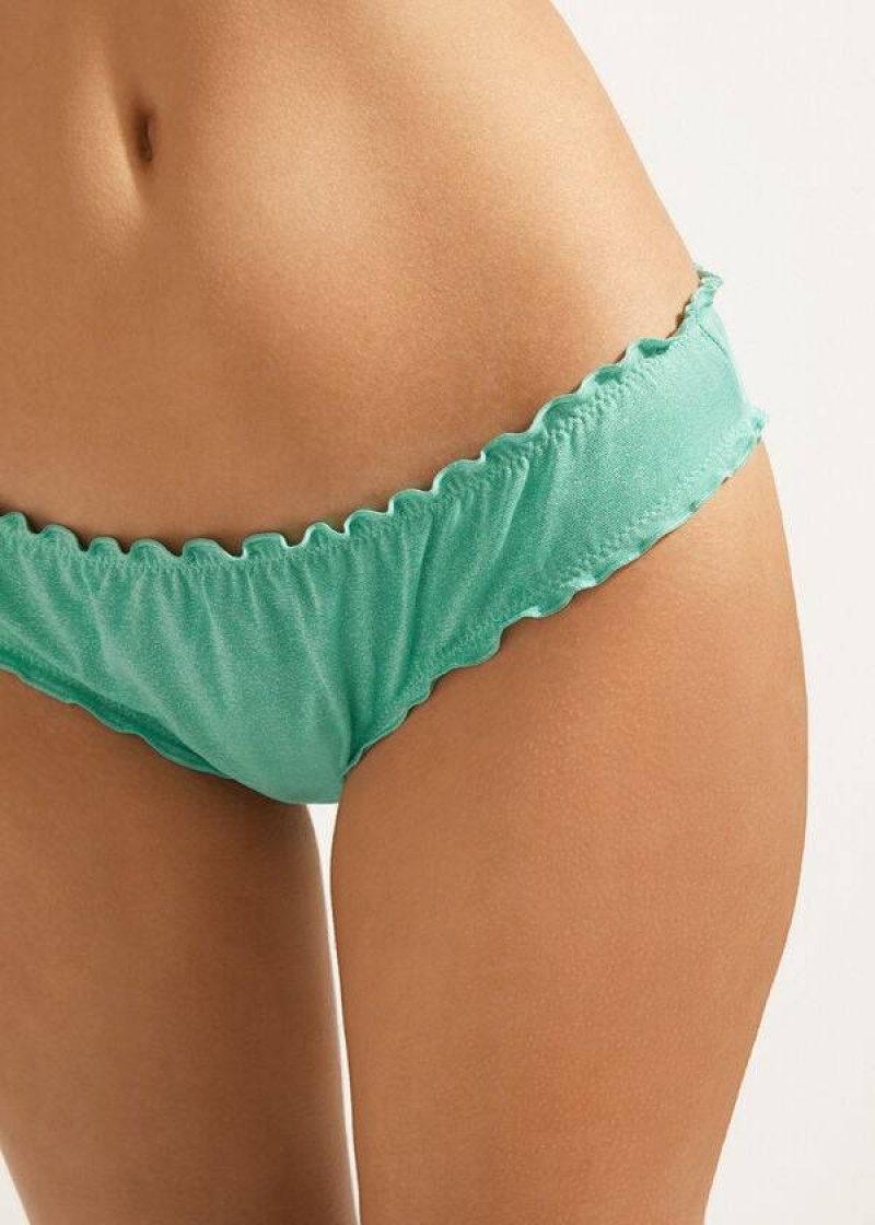 Calzedonia Formentera Women's Bikini Bottoms Green | CA 2810GL