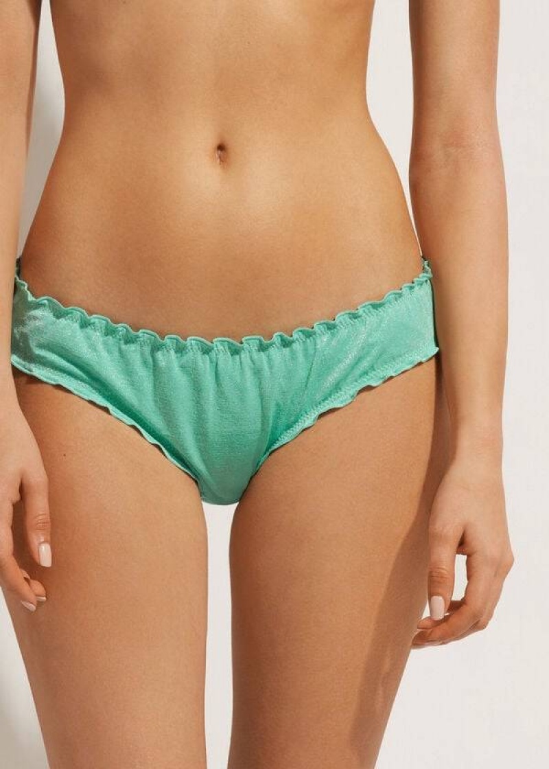 Calzedonia Formentera Women\'s Bikini Bottoms Green | CA 2810GL